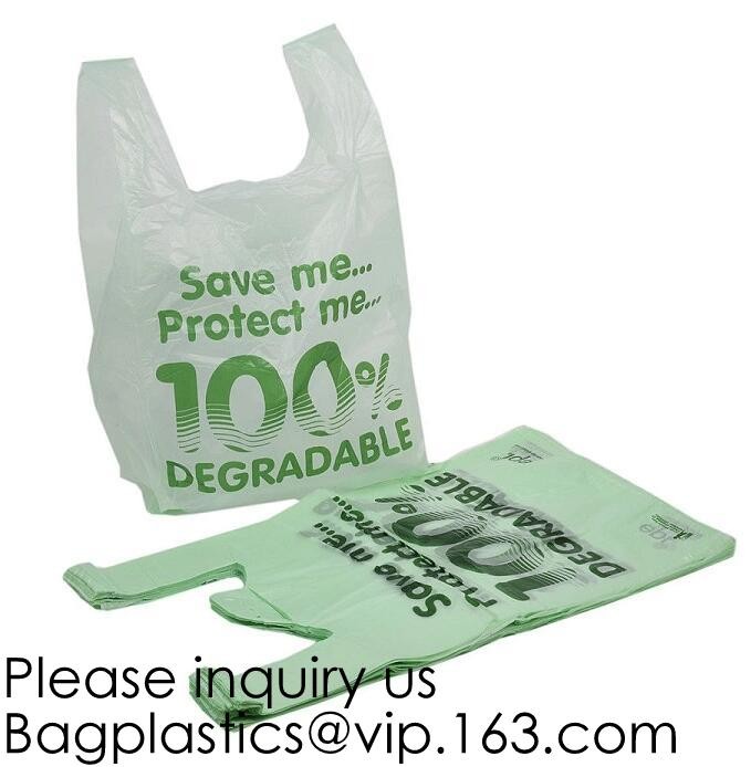 Kitchen HandleTie Trash Bags,Recyclable Plastic Shopping Bags with