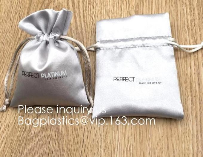 Gift Wedding Satin Favor Bags,Luxury Satin gift Drawstring Bags